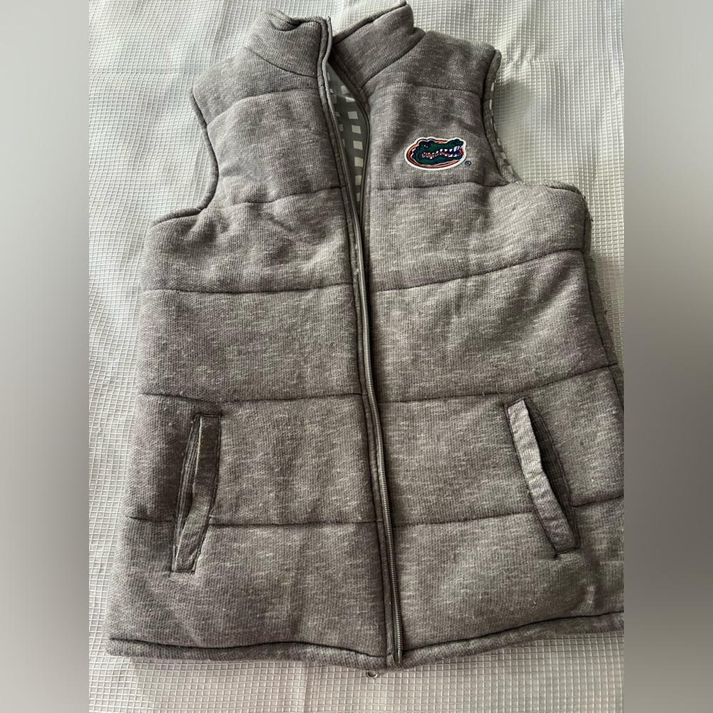 Gray Quilted Women's Vest